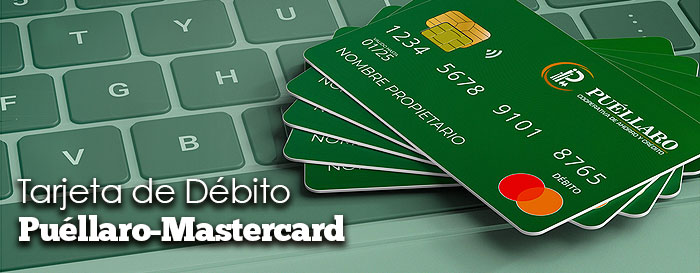 Tarjeta de débito Puéllaro Mastercard